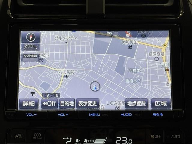 プリウス Aプレミアム ツーリングセレクション 横滑り防止機能 皮シート 運転席パワーシート エアコン パワーウィンドウ ナビ&TV アイドリングストップ LEDライト 盗難防止装置 スマートキー&プッシュスタート キーレス ETC アルミホイール(5枚目)