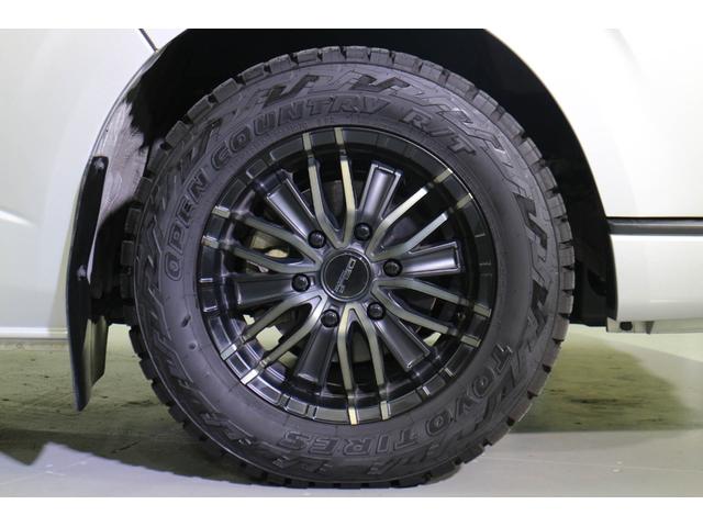 ハイエースバン ロングDX GLパッケージ OMC製narrow銀河 ルーフベント エアヒーター 走行充電器 TRDフロントスポイラー フレックス製スタビライザー&ショックアブソーバー マッドフラップ FFヒーター サブバッテリー2個(20枚目)