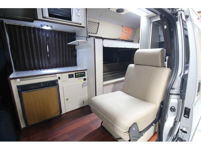 ハイエースバン ロングDX GLパッケージ OMC製narrow銀河 ルーフベント エアヒーター 走行充電器 TRDフロントスポイラー フレックス製スタビライザー&ショックアブソーバー マッドフラップ FFヒーター サブバッテリー2個(57枚目)