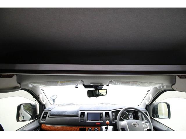 ハイエースバン ロングDX GLパッケージ OMC製narrow銀河 ルーフベント エアヒーター 走行充電器 TRDフロントスポイラー フレックス製スタビライザー&ショックアブソーバー マッドフラップ FFヒーター サブバッテリー2個(71枚目)