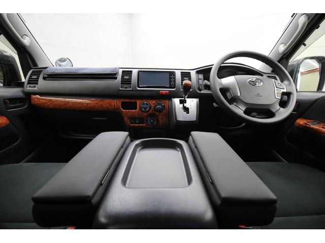 ハイエースバン ロングDX GLパッケージ OMC製narrow銀河 ルーフベント エアヒーター 走行充電器 TRDフロントスポイラー フレックス製スタビライザー&ショックアブソーバー マッドフラップ FFヒーター サブバッテリー2個(74枚目)