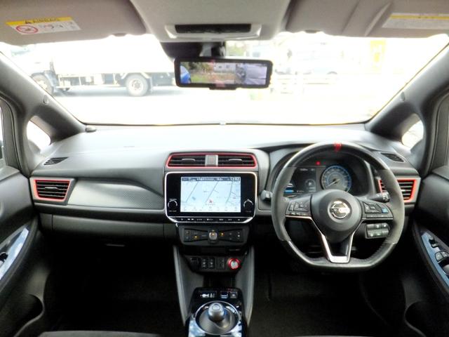 リーフ ニスモ OPレカロ/プロパイロット/エマブレ/アラウンドビュー/スマートミラー/電子パーキング/純正9型ナビ&フルセグ/LEDライト/クリソナ/シートヒーター/ETC2.0/ドラレコ/BTA/HDMI/USB(3枚目)