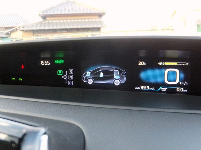 プリウス Aプレミアム 純正9型SDナビ&フルセグ/セーフティセンス/PCS/LDA/AHB/レークル/黒本革シート/LEDライト&フォグ/デジタルミラー&前後ドラレコ/シートヒーター/クリソナ/ETC/Bカメラ/17AW(10枚目)