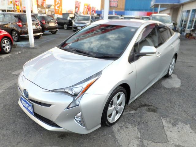 プリウス Aプレミアム 純正9型SDナビ&フルセグ/セーフティセンス/PCS/LDA/AHB/レークル/黒本革シート/LEDライト&フォグ/デジタルミラー&前後ドラレコ/シートヒーター/クリソナ/ETC/Bカメラ/17AW(58枚目)