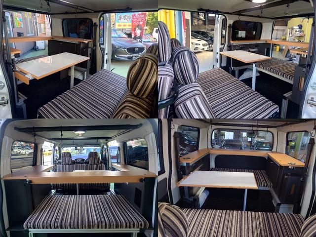 タウンエースバン ＧＬ　４ＷＤ　アルトピアーノキャンパー　販売店ツートンカラー　リアヒーター　基本電源　走行充電　ドライブレコーダー　バックカメラ　ナビ　ＴＶ　両側スライドドア　　　ＵＳＢ　Ｂｌｕｅｔｏｏｔｈ　記録簿（9枚目）