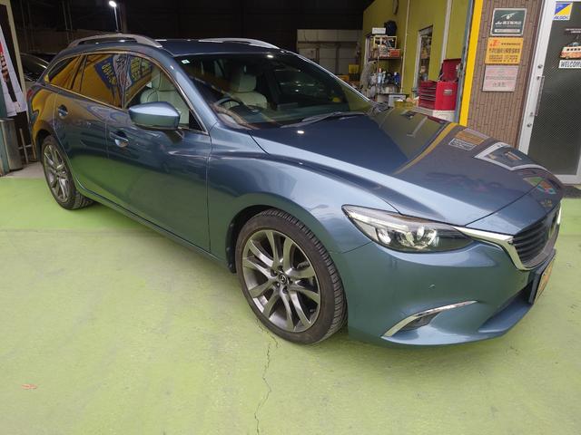 アテンザワゴン ２５Ｓ　Ｌパッケージ　本革シート　バックカメラ　ナビ　ＴＶ　クリアランスソナー　オートクルーズコントロール　レーンアシスト　衝突被害軽減システム　アルミホイール　ＬＥＤヘッドランプ　パワーシート　スマートキー（14枚目）