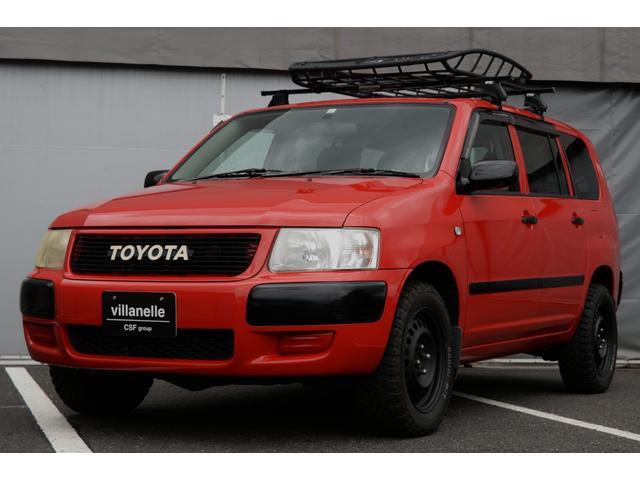 サクシードワゴン ＴＸ　リフトアップ　５ナンバー小型乗用登録　ＴＯＹＯＴＡ横文字エンブレム　ＴＨＵＬＥルーフキャリアバスケット　ＭＵＤＳＴＡＲマッドテレーンタイヤ　黒鉄チン　ドアバイザー　バックカメラ　電動格納ミラー　ナビ（11枚目）