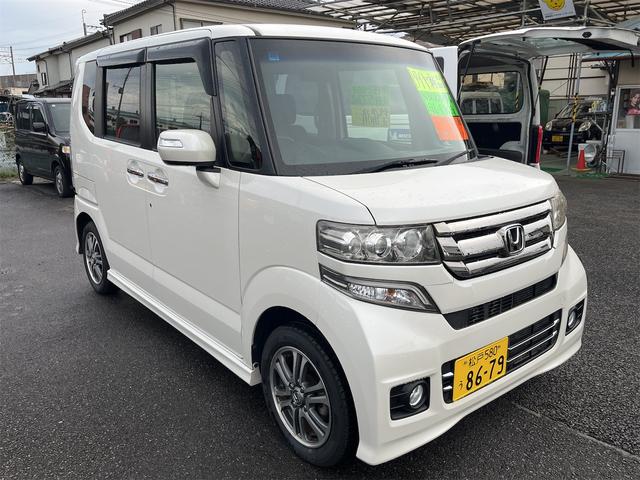Ｎ－ＢＯＸカスタム Ｇ・Ｌパッケージ　ＥＴＣ　バックカメラ　両側スライド・片側電動　ナビ　ＴＶ　オートライト　ＨＩＤ　スマートキー　アイドリングストップ　電動格納ミラー　ベンチシート　後席モニター　ＣＶＴ　盗難防止システム　ＡＢＳ　ＥＳＣ（14枚目）