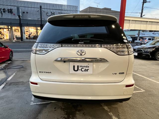 エスティマ G ワンオーナー車・社外ナビ・Rバックカメラ・Rモニター・両側パワースライドドア・純正17インチアルミ・ETC・HIDヘツドライト・HIDフォグライト・レザーシート・パワーシート・シートヒーター・キーレス(6枚目)