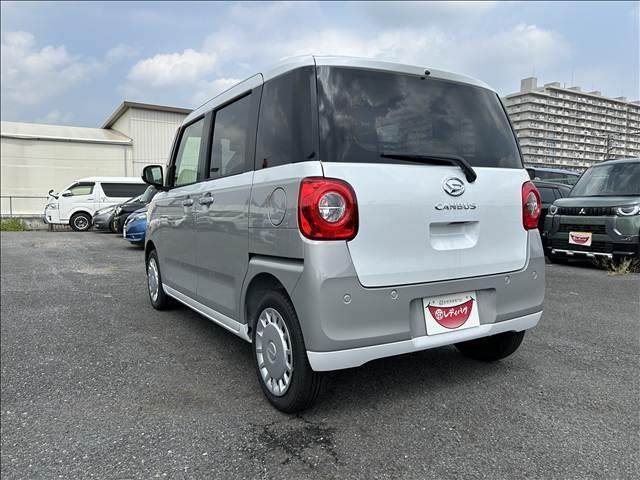 ムーヴキャンバス ストライプスＸ　届出済未使用車　両側電動スライドドア　衝突軽減ブレーキシステム　アイドリングストップ　コーナーセンサー　パーキングセンサー　オートエアコン　スマートキー　禁煙車　パワーステアリング　修復歴無（8枚目）