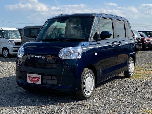 ムーヴキャンバス セオリーX 届出済未使用車 両側電動スライドドア 衝突軽減ブレーキシステム アイドリングストップ コーナーセンサー パーキングセンサー オートエアコン スマートキー 禁煙車 パワーステアリング 修復歴無(6枚目)