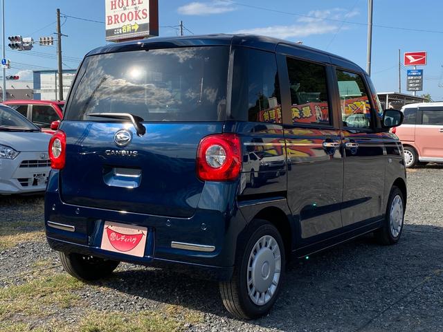 ムーヴキャンバス セオリーX 届出済未使用車 両側電動スライドドア 衝突軽減ブレーキシステム アイドリングストップ コーナーセンサー パーキングセンサー オートエアコン スマートキー 禁煙車 パワーステアリング 修復歴無(10枚目)