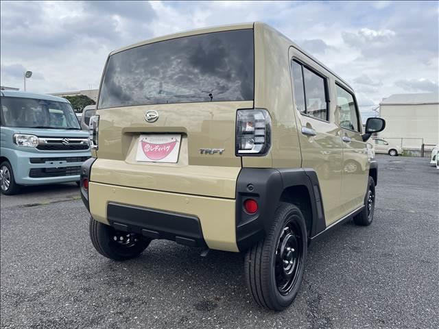 タフト Ｘ　届出済未使用車　スカイフィールトップ　スマートキー　衝突軽減ブレーキシステム　横滑り防止装置　ＬＥＤ　　禁煙車　オートエアコン　セキュリティアラーム　　パワーステアリング　パワーウインドウ　修復歴無（10枚目）