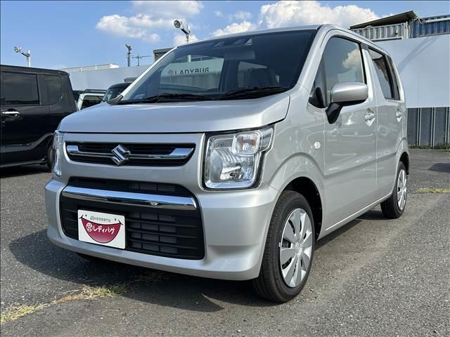 ワゴンＲ ＦＸ　届出済未使用車　ＣＤプレーヤー付き　衝突軽減ブレーキ　横滑り防止装置　ヘッドランプハロゲン　スマートキー　禁煙車　オートエアコン　セキュリティアラーム　パワーウインドウ　修復歴無（6枚目）
