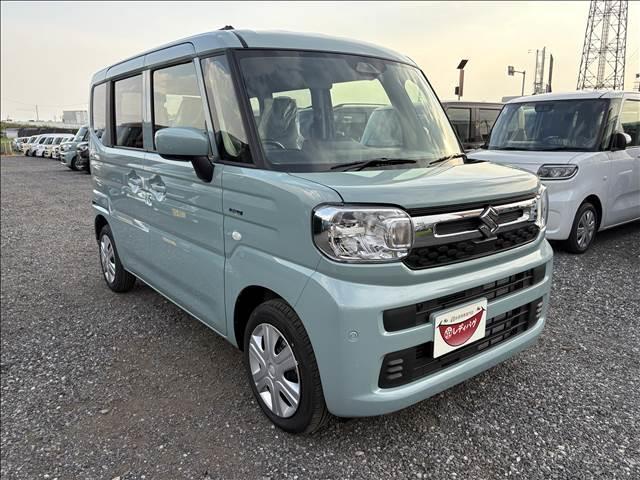 スペーシア ハイブリッドＧ　届出済未使用車　スズキセーフティサポート　横滑り防止装置　両側スライドドア　オートエアコン　オートライト　プッシュスタート　スマートキー　パワーウインドウ　アイドリングストップ　禁煙車　修復歴無（9枚目）