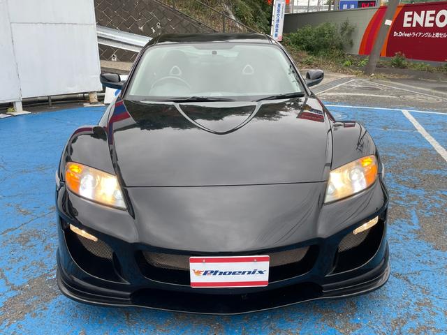 ＲＸ－８ タイプＳ　ＬＥＧモータースポーツフロントバンパー　ＡＵＴＯＥＸＥサイド　ＡＵＴＯＥＸＥリアバンパー　オプションＢＰＳＥサウンド　ルーフビルトインＥＴＣ　キセノンライト　ユーザー買取車　６速マニュアル　修復無（3枚目）