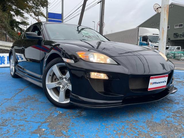 ＲＸ－８ タイプＳ　ＬＥＧモータースポーツフロントバンパー　ＡＵＴＯＥＸＥサイド　ＡＵＴＯＥＸＥリアバンパー　オプションＢＰＳＥサウンド　ルーフビルトインＥＴＣ　キセノンライト　ユーザー買取車　６速マニュアル　修復無（6枚目）