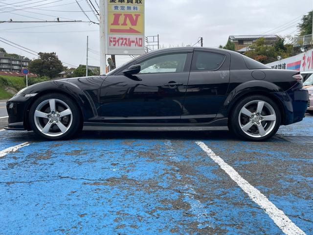 ＲＸ－８ タイプＳ　ＬＥＧモータースポーツフロントバンパー　ＡＵＴＯＥＸＥサイド　ＡＵＴＯＥＸＥリアバンパー　オプションＢＰＳＥサウンド　ルーフビルトインＥＴＣ　キセノンライト　ユーザー買取車　６速マニュアル　修復無（14枚目）