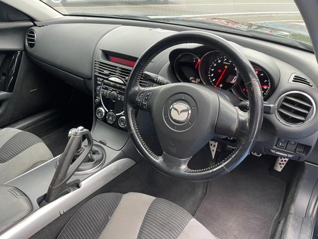 ＲＸ－８ タイプＳ　ＬＥＧモータースポーツフロントバンパー　ＡＵＴＯＥＸＥサイド　ＡＵＴＯＥＸＥリアバンパー　オプションＢＰＳＥサウンド　ルーフビルトインＥＴＣ　キセノンライト　ユーザー買取車　６速マニュアル　修復無（44枚目）