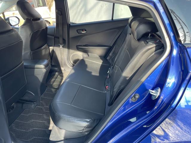 プリウス S 当店買取車 セーフティセンス メモリナビ フルセグ Bluetooth接続 バックカメラ ETC LEDオートライト&フォグ 黒革調シートカバー トノカバー 15インチホワイトAW ディーラー記録簿有(57枚目)