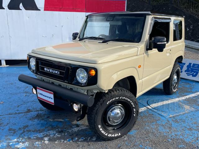 ジムニー ＸＣ　モンスターファーム２インチＵＰ足＆トレーティングアーム　オートルビーズ前後バンパー＆グリル＆リアステップ　ＤＥＥＮクロスカントリー＆オープンカントリーＲ／Ｔ５本付　５次元マフラー　純正８型ナビＢカメラ（2枚目）