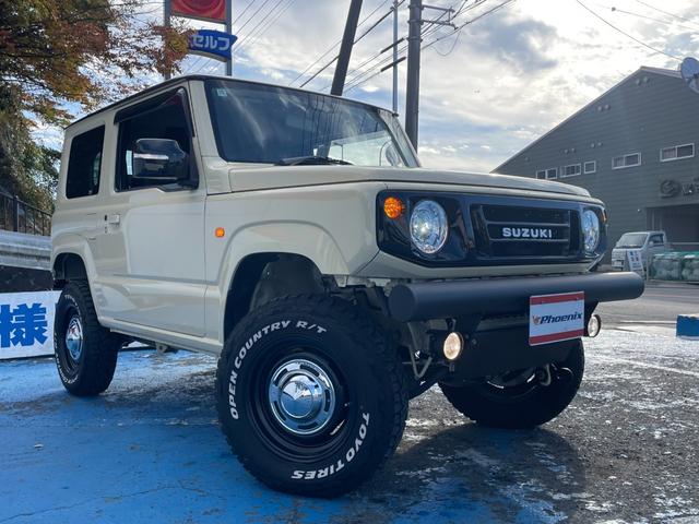 ジムニー ＸＣ　モンスターファーム２インチＵＰ足＆トレーティングアーム　オートルビーズ前後バンパー＆グリル＆リアステップ　ＤＥＥＮクロスカントリー＆オープンカントリーＲ／Ｔ５本付　５次元マフラー　純正８型ナビＢカメラ（7枚目）