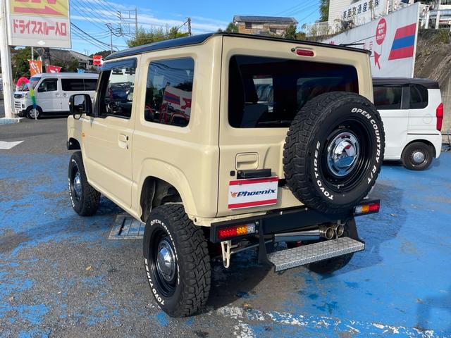 ジムニー ＸＣ　モンスターファーム２インチＵＰ足＆トレーティングアーム　オートルビーズ前後バンパー＆グリル＆リアステップ　ＤＥＥＮクロスカントリー＆オープンカントリーＲ／Ｔ５本付　５次元マフラー　純正８型ナビＢカメラ（13枚目）