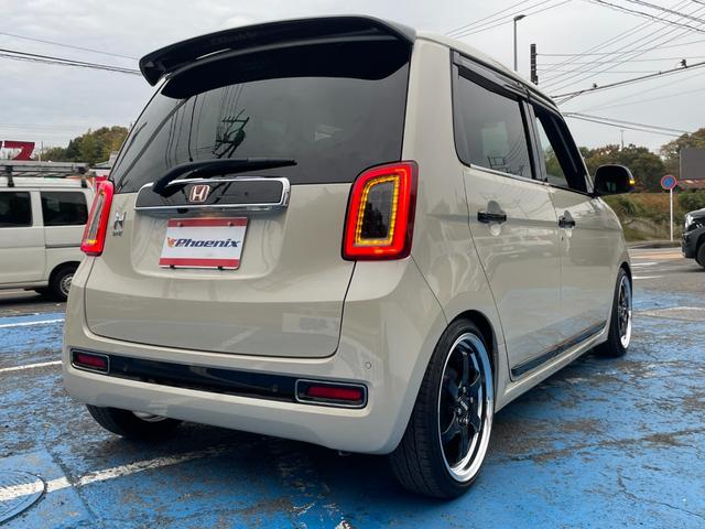 Ｎ－ＯＮＥ オリジナルスタイルプラスアーバン　専用ウッドパネル　コンビレザーシート　無限バイザー＆マット　ＲＡＹＳ鍛造１６ＡＷ（ＫＣＲ３７）カヤバ車高調　ウッドコンビステア　　左右シートヒーター　ＳＤナビ　Ｂカメラ　フルセグ　前後ドラレコ（10枚目）