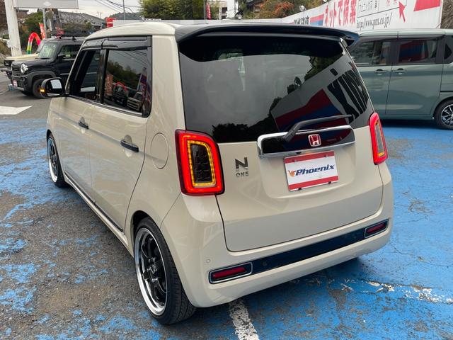 Ｎ－ＯＮＥ オリジナルスタイルプラスアーバン　専用ウッドパネル　コンビレザーシート　無限バイザー＆マット　ＲＡＹＳ鍛造１６ＡＷ（ＫＣＲ３７）カヤバ車高調　ウッドコンビステア　　左右シートヒーター　ＳＤナビ　Ｂカメラ　フルセグ　前後ドラレコ（13枚目）