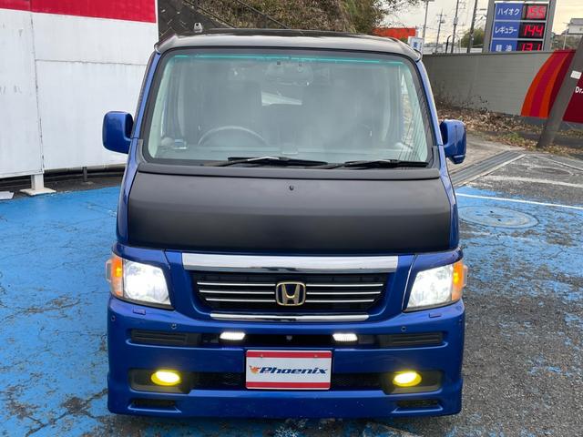 バモス Ｌローダウン　後期モデル　ターボ換装　純正５速ＭＴ　改公認　バベストサンルーフ　ローダウン　シートカバー　１６インチＡＷ　オーバーヘッドコンソール　ルーフスピーカー（4枚目）