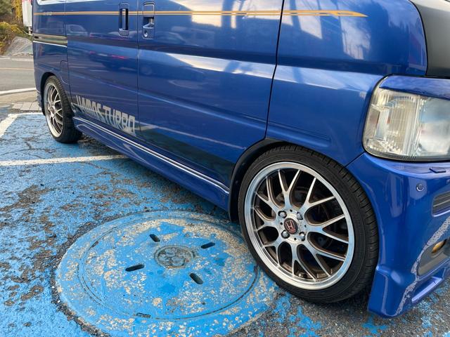 バモス Ｌローダウン　後期モデル　ターボ換装　純正５速ＭＴ　改公認　バベストサンルーフ　ローダウン　シートカバー　１６インチＡＷ　オーバーヘッドコンソール　ルーフスピーカー（35枚目）