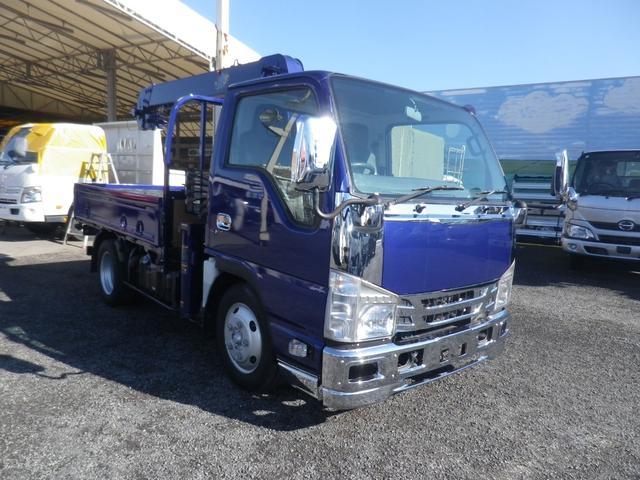 エルフトラック 　２トン標準　４段クレーン　ラジコンフックイン　古河ユニックＵＲＵ２６４　ブルーメタリックオールペイント　クレーンワイヤー新品　メッキパーツ付　キーレス　ＥＴＣ　ＨＳＡ　ＡＳＲ（3枚目）