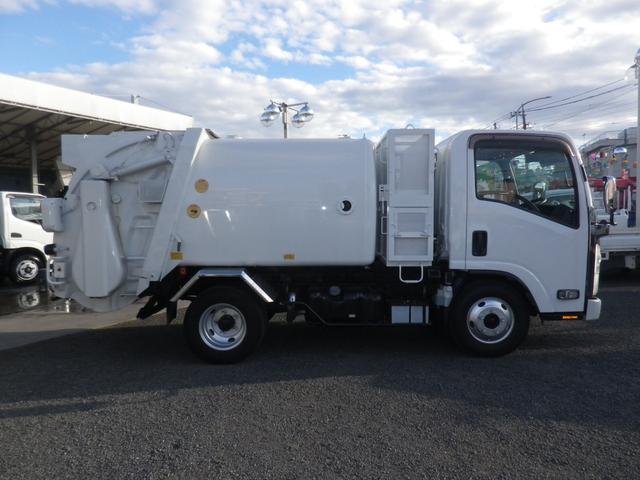 エルフトラック ダンプ式パッカー車 極東4.1m3 積載2.55トン 連続作動車 キーレス 左側電格ミラー HSA ASR フォグランプ(4枚目)