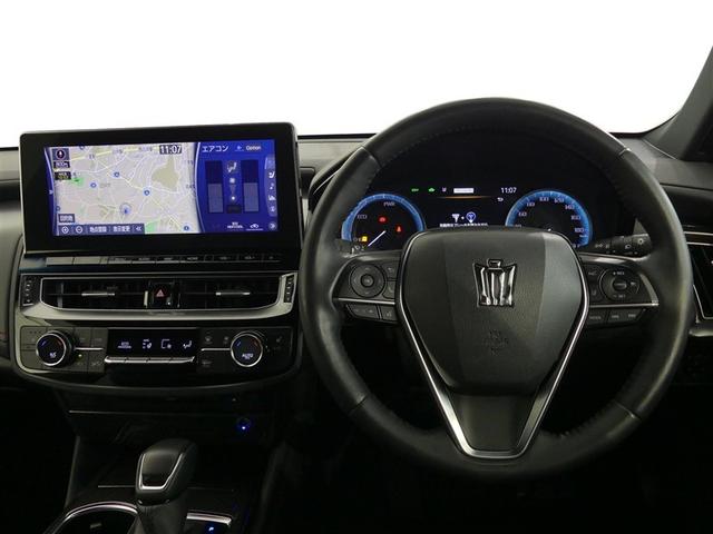 クラウンハイブリッド RS 100V電源 ミュージックプレイヤー接続可 電動シート アルミホイール ワンオーナー LEDヘッドランプ 記録簿 キーレス CD 盗難防止装置 ハイブリッド オートクルーズコントロール メモリーナビ(4枚目)