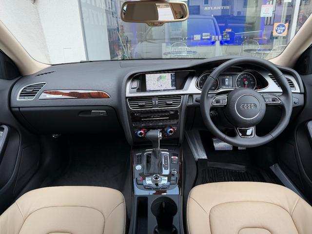 A4アバント 2.0TFSIクワトロ SEパッケージ 1オーナー 禁煙車 ベージュ革シート アシスタンスPKG 純正ナビ TV リアカメラ キセノン ACC BSM スマートキー 電動シート シートヒーター 純正AW(3枚目)