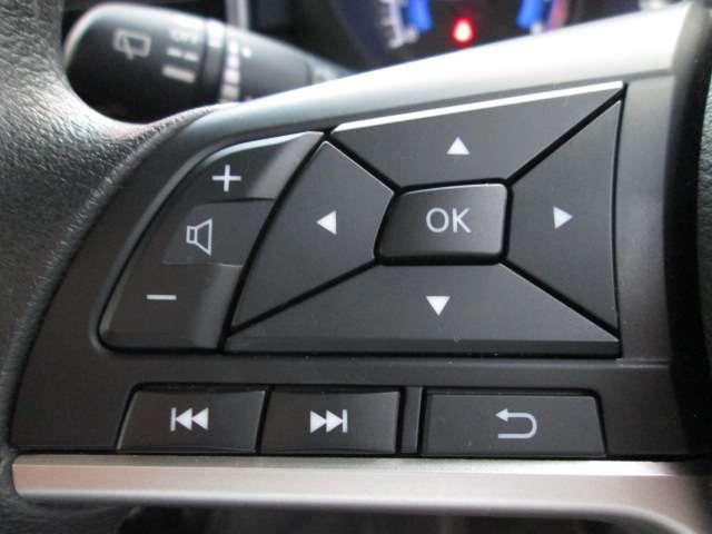 ハンドルスイッチ装備でオーディオのボリューム等の操作が可能です