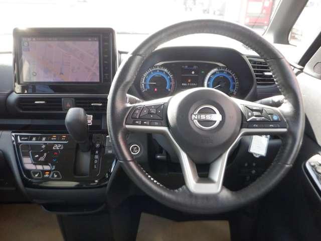 ルークス 660 ハイウェイスターGターボ プロパイロット エディション 内装色プレミアム シート地合皮 試乗車UP 両側パワードア アラウンドビュ プリクラッシュセーフティー メモリナビ アダプティブクルコン レーンキープ 展示試乗車UP インテリキ- ETC LEDヘッドライト アイドリングストップ 整備記録簿(6枚目)