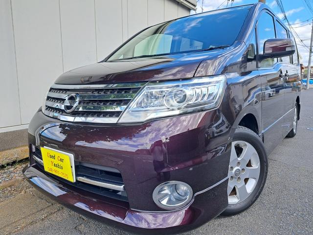 セレナ ハイウェイスター Vセレクション HDDナビ フルセグ Bluetooth フリップDモニ F&Rスポ 両Pスラ HID ETC(2枚目)