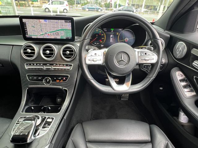 Ｃクラスステーションワゴン Ｃ２００ステーションワゴンアバンギャルドＡＭＧライン　レザーエクスクルーシブＰ／レーダーセーフティＰ／ＡＭＧスタイリングＰ／エアバランスＰ／ＡＭＧ１８アルミ／Ｂｕｒｍｅｓｔｅｒサウンド／本革／シートヒーター／ヘッドアップディスプレイ／前後ドラレコ（11枚目）