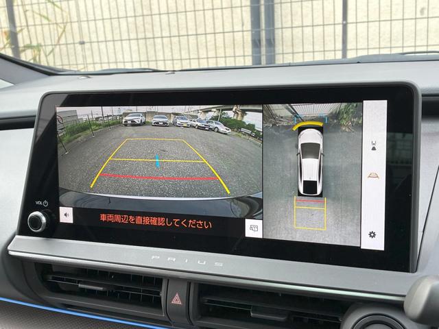 プリウス Ｚ　雹害　ディスプレイオーディオＰｌｕｓ　パノラミックビュー　前後ドラレコ　デジタルインナーミラー　パーキングアシスト　合皮レザーシート　レーダークルーズ　ステアリングヒーター　ＡＣ１００Ｖ／１５００Ｗ（4枚目）