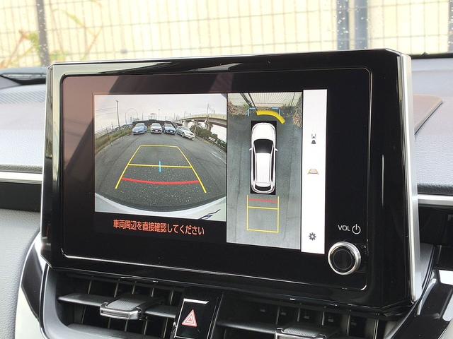 カローラクロス ハイブリッド Z 雹害 ディスプレイオーディオ パノラミックビューモニター ETC2.0 トヨタセーフティセンス レーダークルーズ 合皮ハーフコンビシート 純正18インチアルミ(4枚目)
