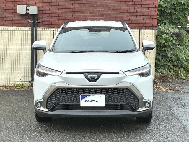 カローラクロス ハイブリッド Z 雹害 ディスプレイオーディオ パノラミックビューモニター ETC2.0 トヨタセーフティセンス レーダークルーズ 合皮ハーフコンビシート 純正18インチアルミ(28枚目)