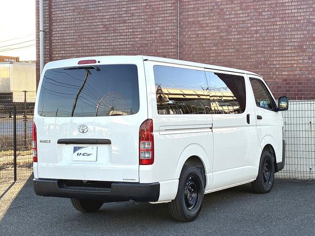 ハイエースバン ロングDX 雹害 トヨタセーフティセンス 両側スライドイージークローザー LEDHランプ リアサイドガラス固定式 バックモニター AC100V/100W AM/FMラジオ(26枚目)