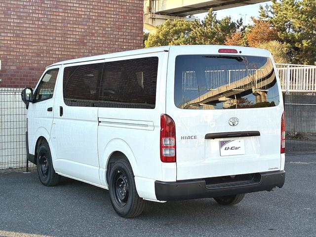 ハイエースバン ロングDX 雹害 トヨタセーフティセンス 両側スライドイージークローザー LEDHランプ リアサイドガラス固定式 バックモニター AC100V/100W AM/FMラジオ(27枚目)
