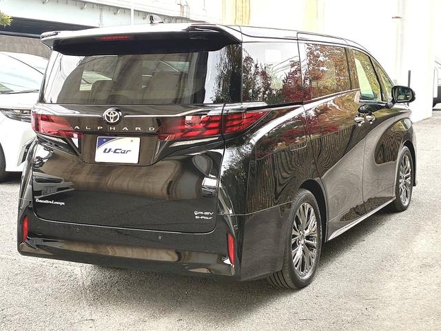 アルファードＰＨＥＶ エグゼクティブラウンジ　雹害　ＪＢＬプレミアムサウンドシステム１５スピーカー　１４インチリアシートエンターテイメントシステム　ムーンルーフ　レザーシート　パノラミックビュー　両側パワースライド＆パワーバックドア　寒冷地仕様（43枚目）