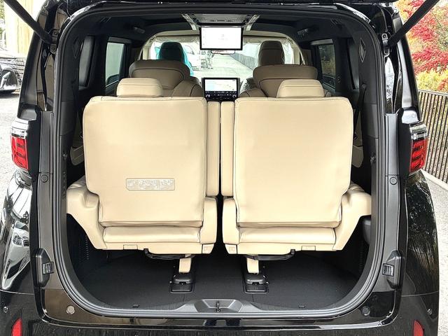 アルファードＰＨＥＶ エグゼクティブラウンジ　雹害　ＪＢＬプレミアムサウンドシステム１５スピーカー　１４インチリアシートエンターテイメントシステム　ムーンルーフ　レザーシート　パノラミックビュー　両側パワースライド＆パワーバックドア　寒冷地仕様（47枚目）