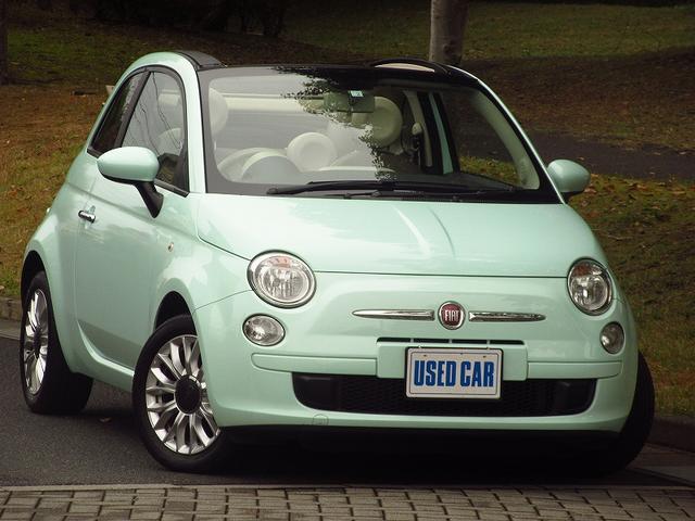 ５００Ｃ メントルザータ　９０台限定車　電動キャンバストップ　ポルトローナフラウ社製ブラウンレザーシート　社外ナビ　フリセグＴＶ　バックカメラ　禁煙車　１５インチ専用アルミホイール（3枚目）