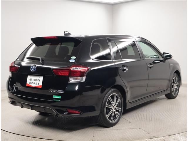 カローラフィールダー ハイブリッドＧ　ダブルバイビー　ＰＣＳ　インテリキー　横滑防止　フルセグＴＶ　メンテナンスノート　ＬＥＤヘッドライト　オートエアコン　ＥＴＣ　ＤＶＤ再生　アルミホイール　キーフリーシステム　サイドエアバッグ　ナビＴＶ　ＡＢＳ（3枚目）