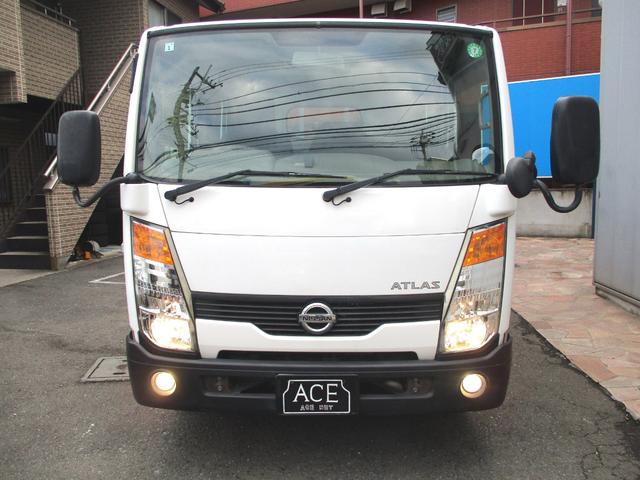 アトラストラック WキャブショートフルスーパーローDX 6人乗1.15tガソリン5速AT車電動格納ミラーパワーウィンドウキーレスエントリーバックカメラETCフォグライト3方開当社下取ワンオーナー車日産記録簿11枚(2枚目)