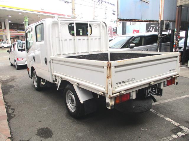 アトラストラック WキャブショートフルスーパーローDX 6人乗1.15tガソリン5速AT車電動格納ミラーパワーウィンドウキーレスエントリーバックカメラETCフォグライト3方開当社下取ワンオーナー車日産記録簿11枚(7枚目)